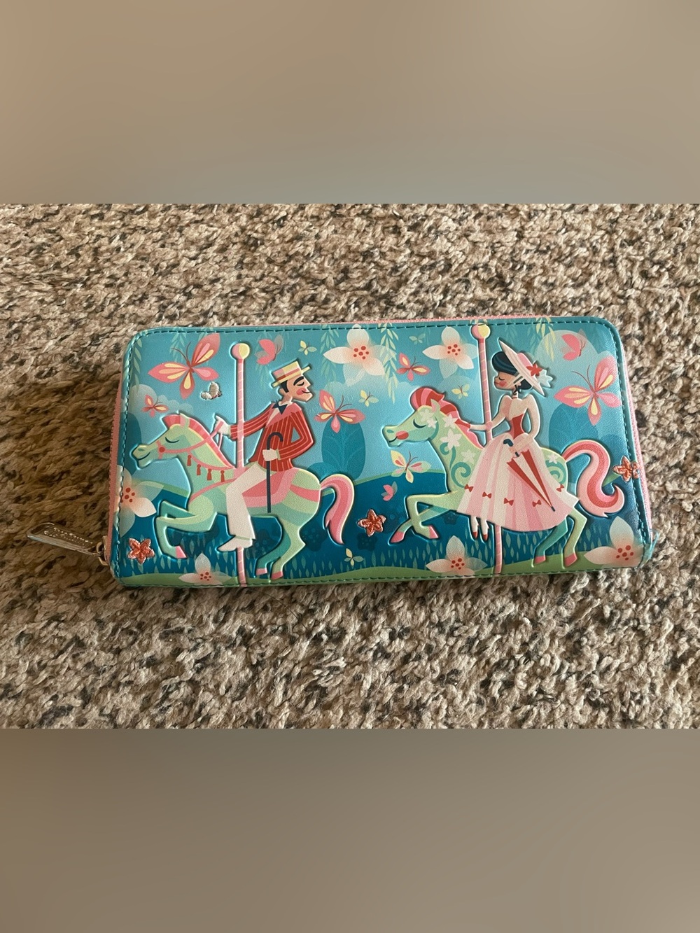 Loungefly Mary Poppins Mary & Bert Jolly Holiday Wallet HTF